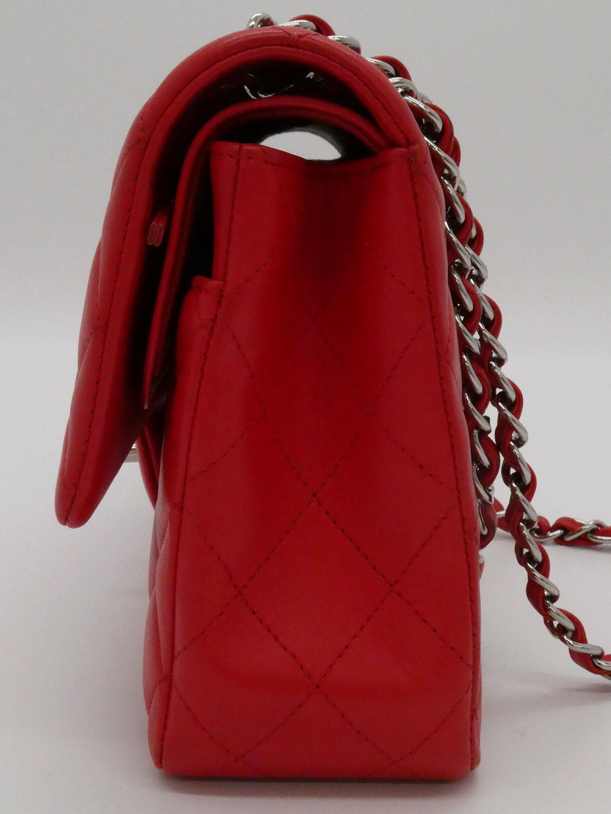 2016 Classic Flap Chain Bag 25cm Red