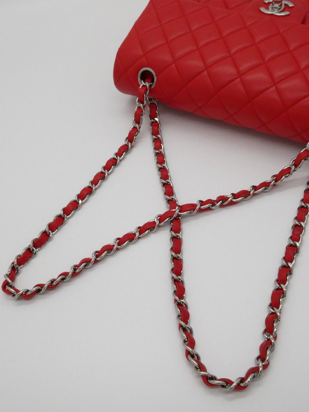 2016 Classic Flap Chain Bag 25cm Red