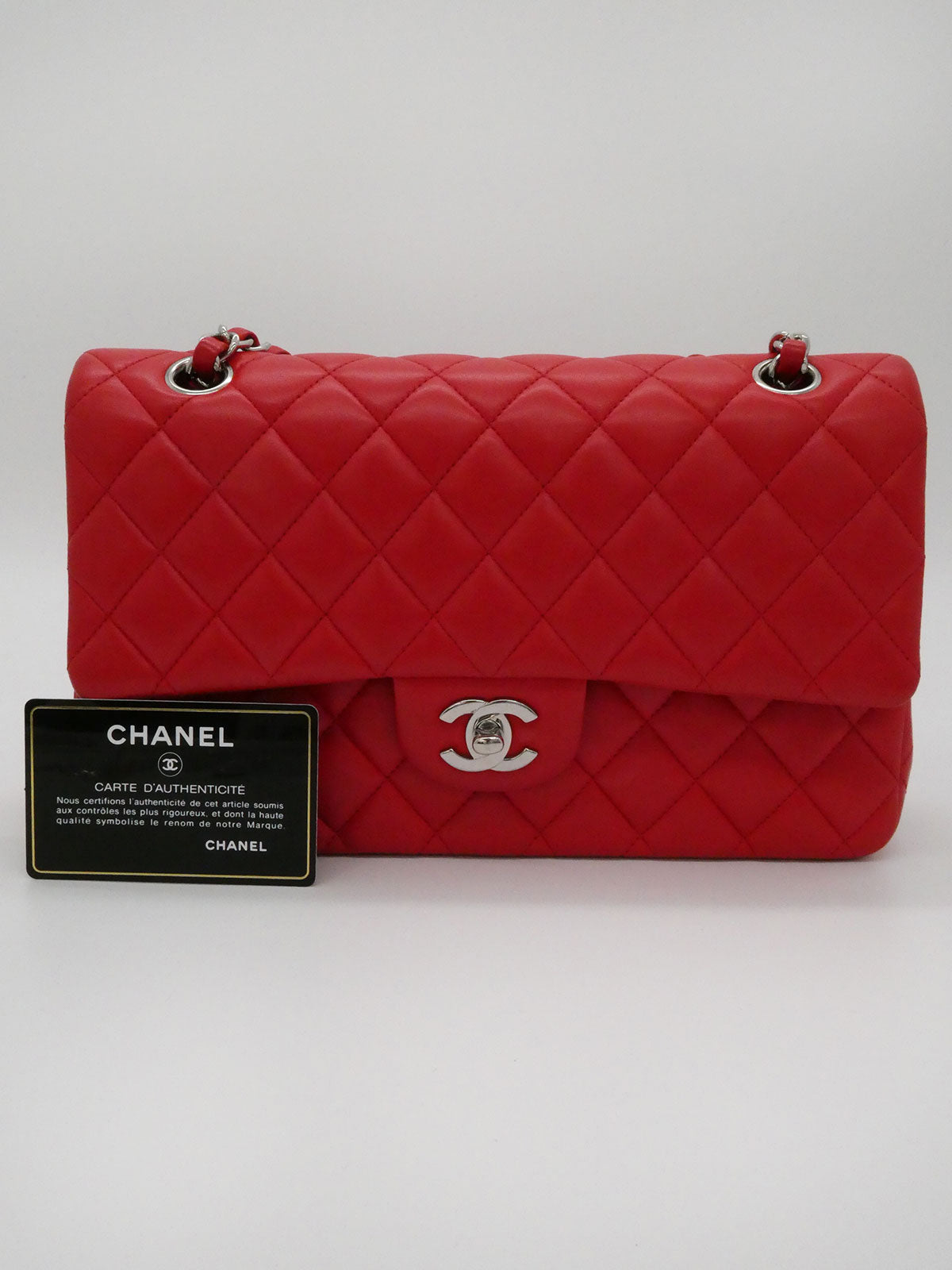 2016 Classic Flap Chain Bag 25cm Red