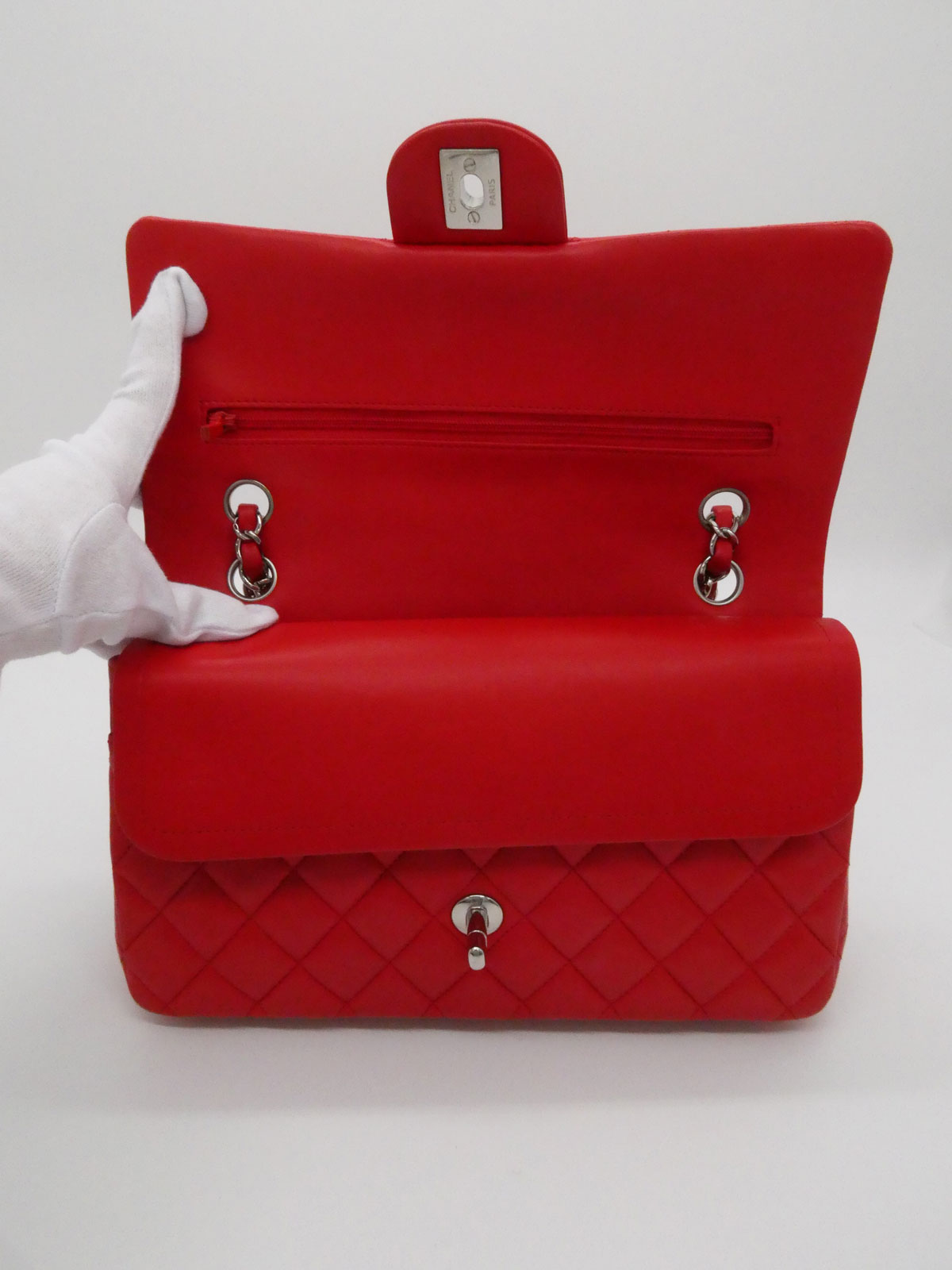 2016 Classic Flap Chain Bag 25cm Red