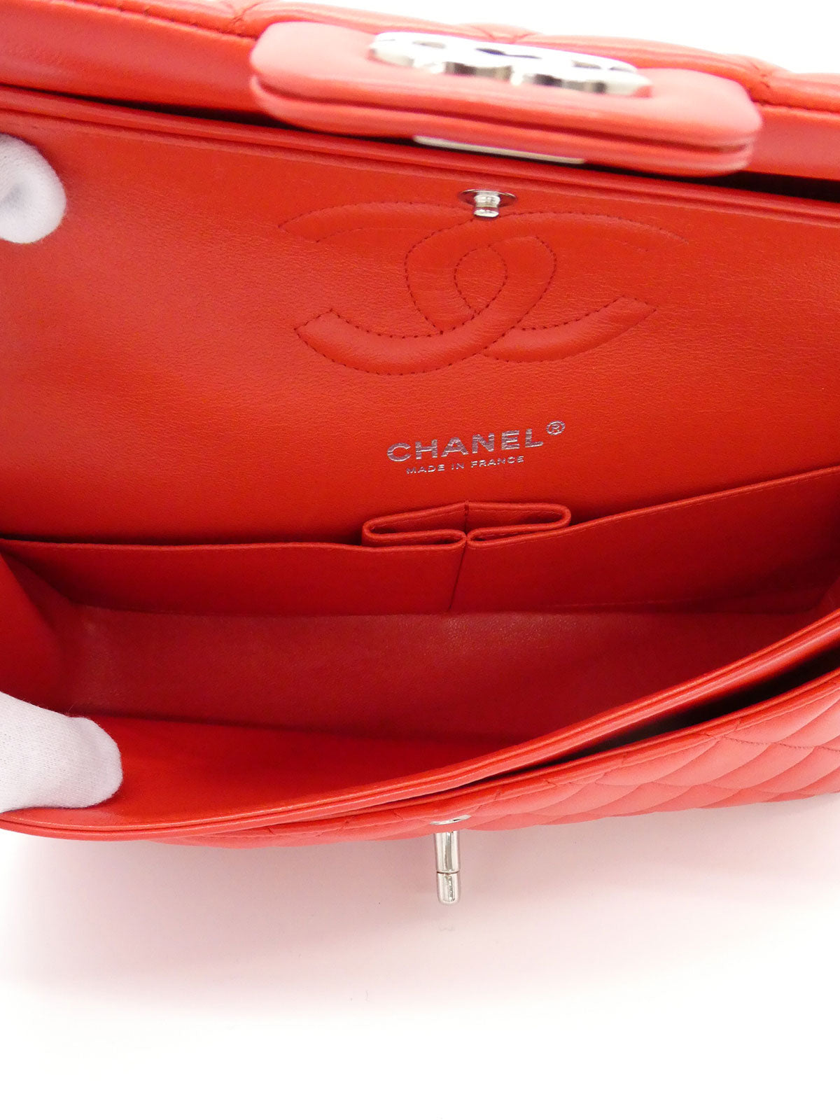 2016 Classic Flap Chain Bag 25cm Red