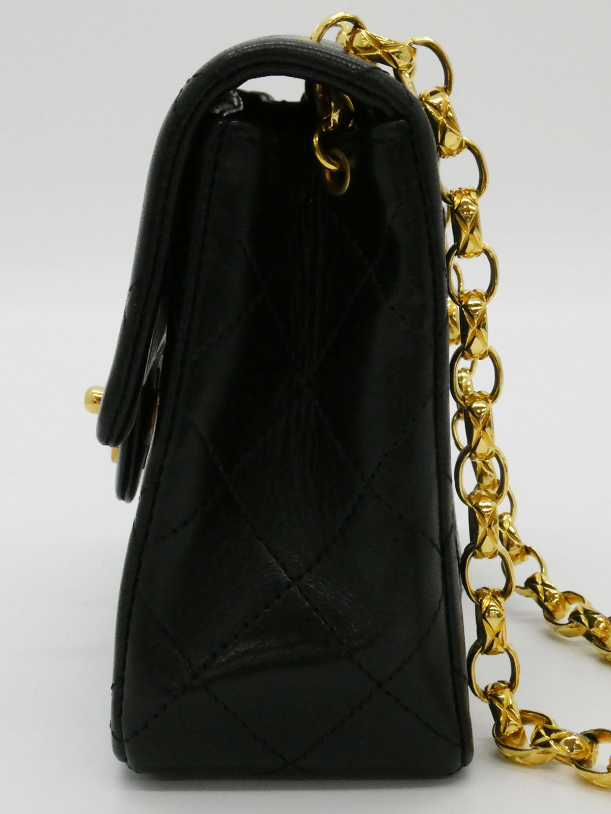 1992年頃製 クラシックフラップビジューチェーンバッグミニ ブラック