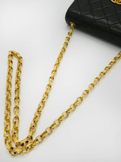 1992年頃製 クラシックフラップビジューチェーンバッグミニ ブラック