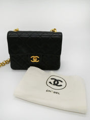 1992年頃製 クラシックフラップビジューチェーンバッグミニ ブラック