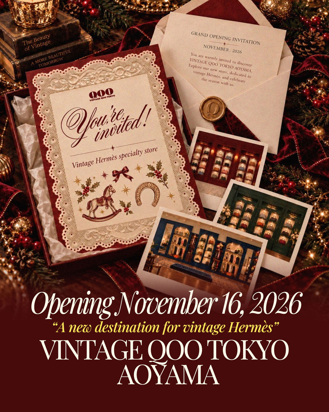 VINTAGE QOO TOKYO AOYAMA GRAND OPENING NOVEMBER 16, 2026